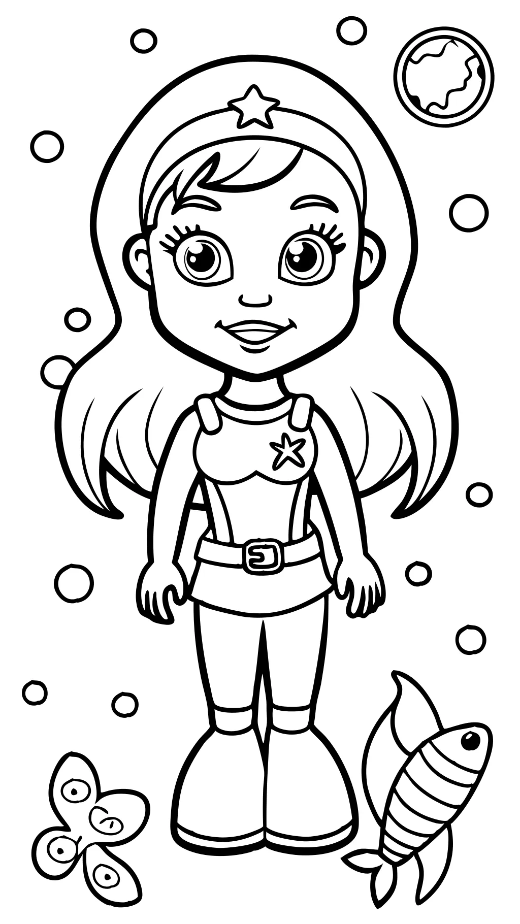 free coloring barbie pages